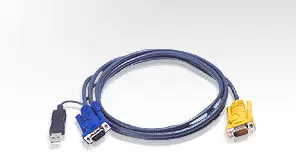 ATEN ATEN-2L-5203UP USB KVM (Keyboard/Video Monitor/Mouse) Switch İçin Kablo, 3 metre