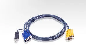 ATEN ATEN-2L-5203UP USB KVM (Keyboard/Video Monitor/Mouse) Switch İçin Kablo, 3 metre