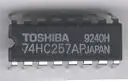SCHUKAT 74HC257 TRI STATE QUAD 2 INP.SLC/MTPX.
