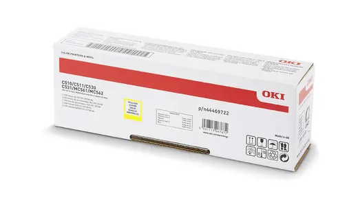 OKI 44469722 C510/C511/C531/MC561/MC562 Sarı Yüksek Kapasiteli Orijinal Toner 5.000 Sayfa görseli 3
