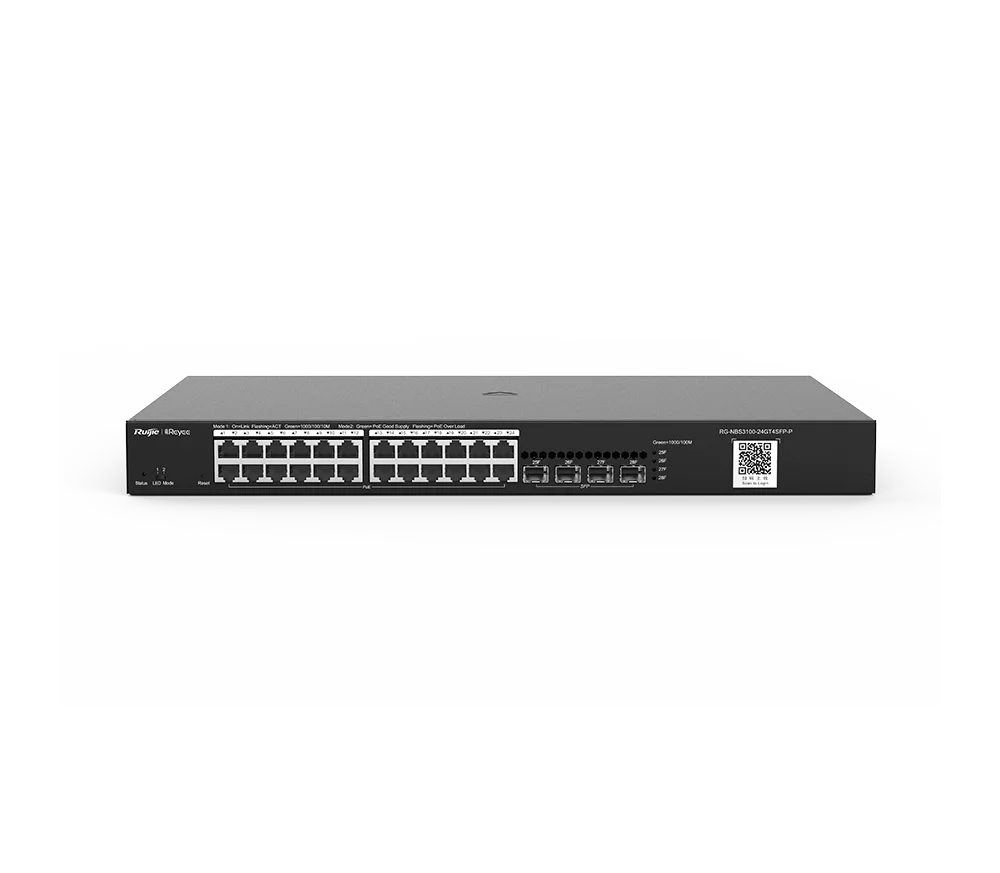 RUIJIE REYEE RG-NBS3100-24GT4SFP V2 24 PORT 10/100/1000 +4SFP YONETILEBILIR SWITCH