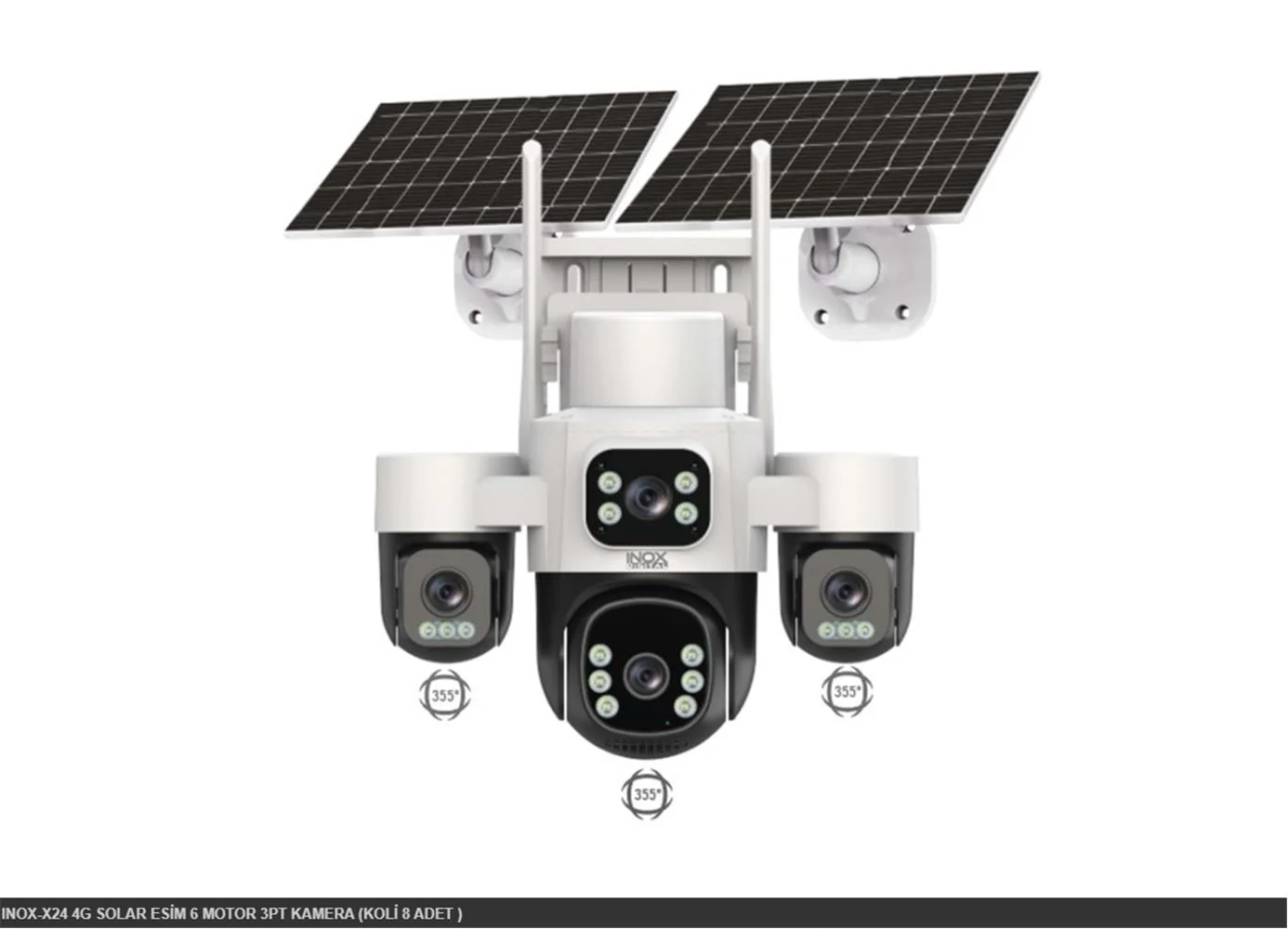 INOX-X24 4G SOLAR ESİM 6 MOTOR 3PT KAMERA