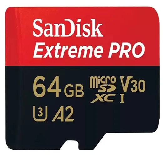 64 GB SANDISK SDSQXCU-064G-GN6MA EXTREME PRO MICRO SD
