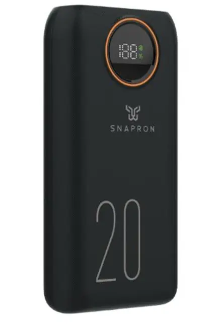 Snapron SNP-3013 20.000 Mah LCD Ekran Dahili Kablolu 22.5w Hızlı Şarj Powerbank