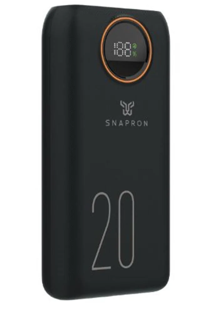 Snapron SNP-3013 20.000 Mah LCD Ekran Dahili Kablolu 22.5w Hızlı Şarj Powerbank