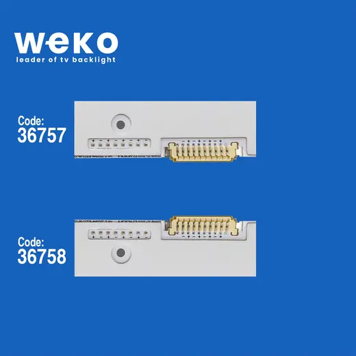 WKSET-5961 36757X2 36758X2 V4LE-750SMA/B 4 ADET LED BAR (60LED) alternatif görünüm