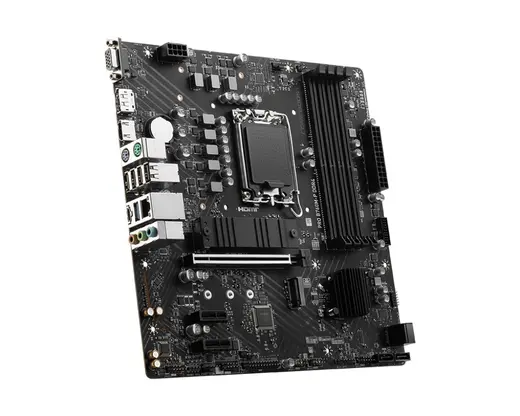 MSI PRO B760M-P DDR4 HDMI DP PCIe 16X v4.0 1700p mATX görseli 3