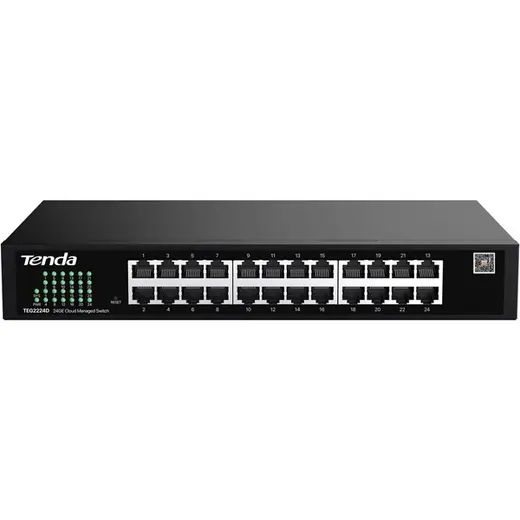 TENDA 24port Gigabit Cloud Yönetilebilir Switch TEG2224D görseli 1