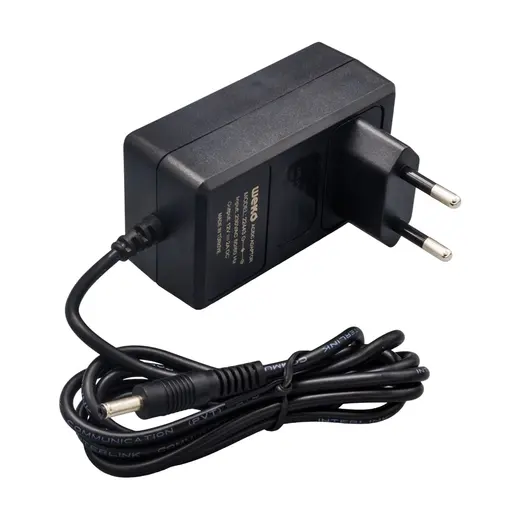 WEKO 12 VOLT - 2 AMPER 2.5*0.7 UÇLU YERLİ ÜRETİM PLASTİK KASA PRİZ TİPİ ADAPTÖR görseli 3