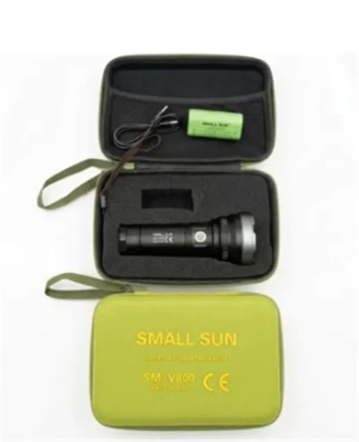 Small Sun SM-V800 Çantalı Metal Fener Şarjlı 7800mah 3.7v Li-on Pil alternatif görünüm