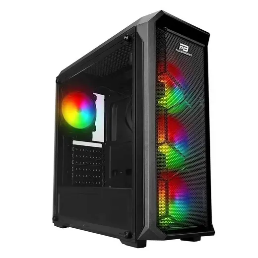 POWERBOOST 600W 80+ VK-P15B 4-ARGB Fanlı Gaming Mid-Tower PC Kasası görseli 6