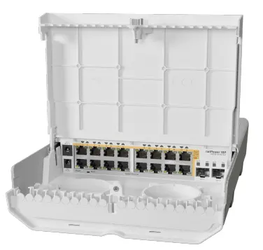 netPower 16PoE with RouterOS L5 license , 16 PoE Out ,2x SFP+ görseli 2