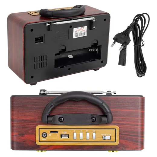 MAGICVOICE MV-110BT USB/SD/FM/BLUETOOTH DESTEKLİ NOSTALJİK RADYO alternatif görünüm