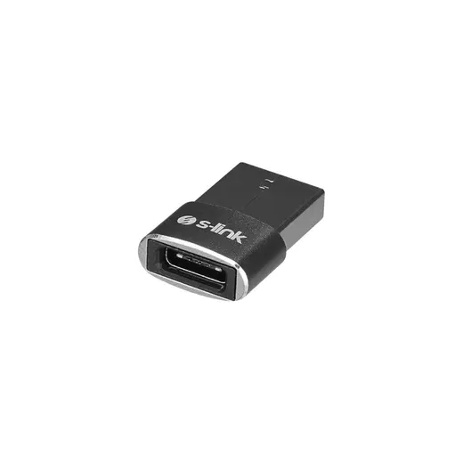 S-link SL-TA28M Siyah Type C F to USB M Metal Gövdeli OTG Çevirici alternatif görünüm