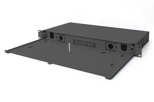 DIGITUS DN-96200-BL-QL Fiber Optik Ek Kutusu, genişletilebilir, hızlı kilit mekanizmalı, ön panel olmadan boş görseli 3