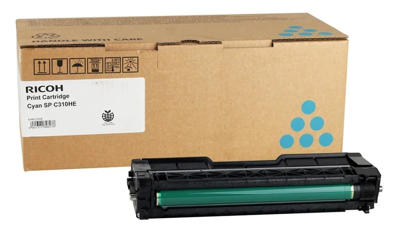 Ricoh SP-C C310HE Orjinal Mavi Toner SP-C 231 232 242 31 -320 Yüksek Kapt