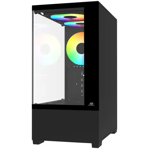 POWERBOOST 500W PB-M5001B 3-Rainbow Fanlı Micro-Tower PC Kasası görseli 4