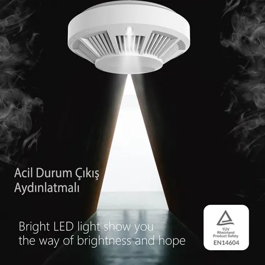 Opax HY-SSA01 Photoelectric Kombine Kablosuz Duman & ISI Dedektörü ve Alarmı görseli 3
