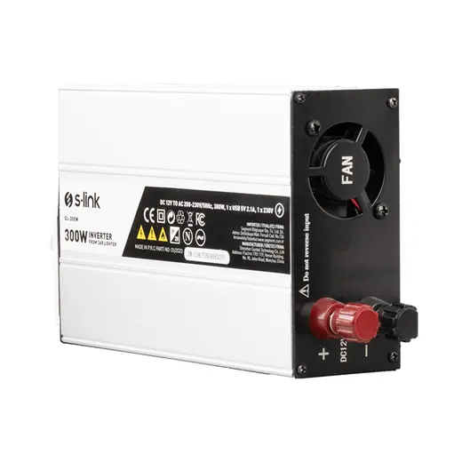 S-LINK SL-300W 300W DC12V-AC230V ÇAKMAKTAN POWER INVERTER görseli 3