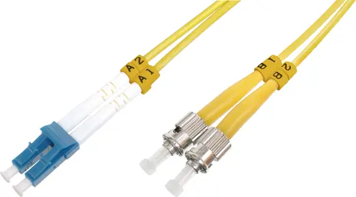 BEEK BC-FO-9LCST-01 LC-ST Fiber Optik Patch Kablo, 9/125 µ, Singlemode, 3.0mm, Duplex, OS2, LSZH, 1 metre