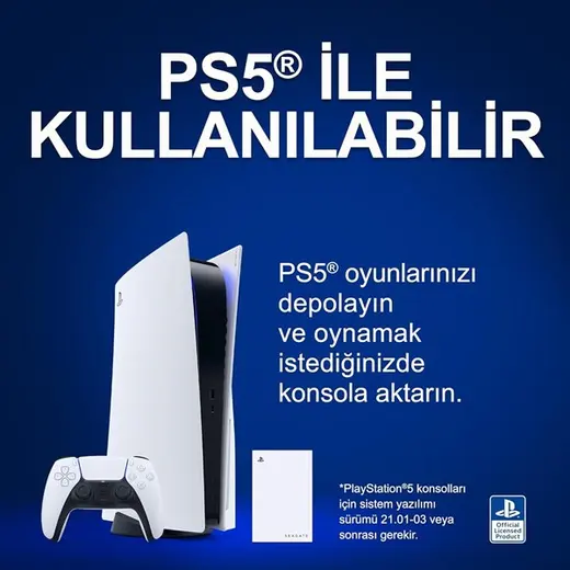 SEAGATE 5TB STLV5000200 GameDrive Playstation İçin Usb 3.0 Harici Disk görseli 1