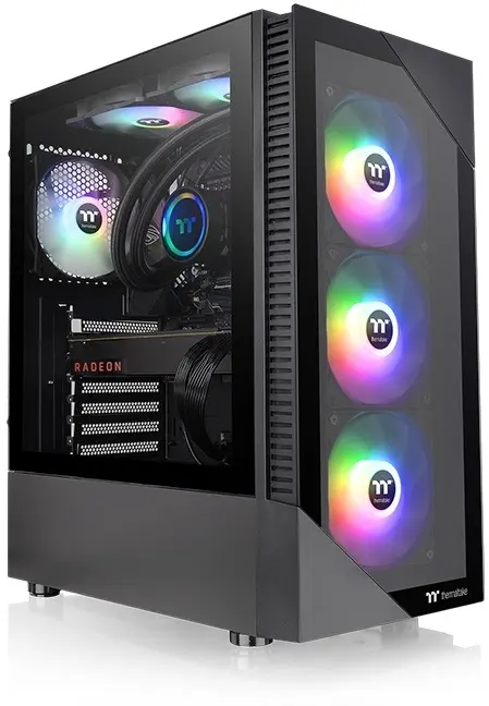 THERMALTAKE 650W 80+ View 200 TG CA-3X3-65M1WE-00 4-ARGB Fanlı Gaming Mid-Tower PC Kasası görseli 6