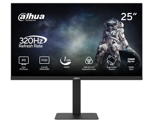 DAHUA 25" LM25-E241A 1920x1080 1MS 320Hz IPS 2xDP/2xHDMI +VESA