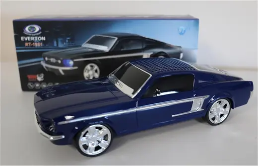 EVERTON RT-1951 Dark Blue Arabalı Bluetooth Fm-Usb-Tf-Aux Şarjlı Nostaljik Radyo alternatif görünüm