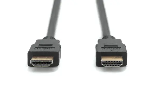 DIGITUS AK-330107-020-S HDMI High Speed with Ethernet connection cable, Type A M/M, 2.0m, Ultra HD, 4K@60Hz, gold, bl alternatif görünüm