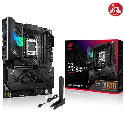 ASUS ROG STRIX X870-F GAMING WIFI7 DDR5 HDMI-DP TYPEC PCIE 5.0 AM5 ATX görseli 8