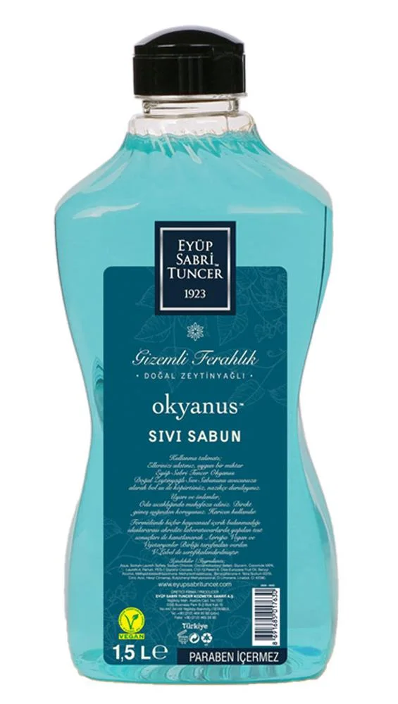 Eyüp Sabri Tuncer 1,5lt Okyanus Sıvı Sabun Doğal Zeytinyağlı