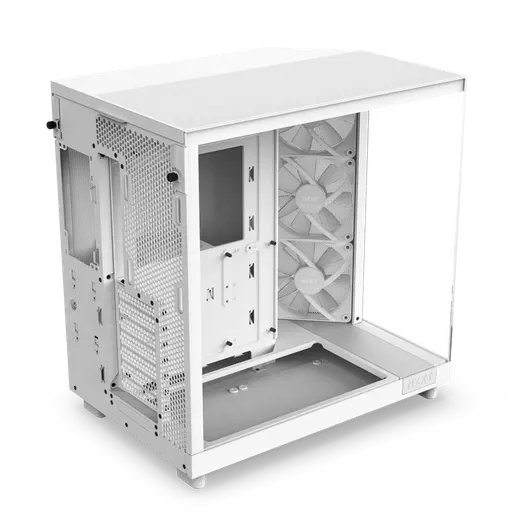 NZXT H6 FLOW RGB CC-H61FW-R1 Gaming Mid-Tower PC Kasası Beyaz görseli 3
