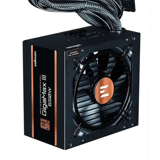 ZALMAN 850w 80+ Bronze ZM850-GV3 (GigaMaxIII 850W) PCIe 5.0 Power Supply görseli 4