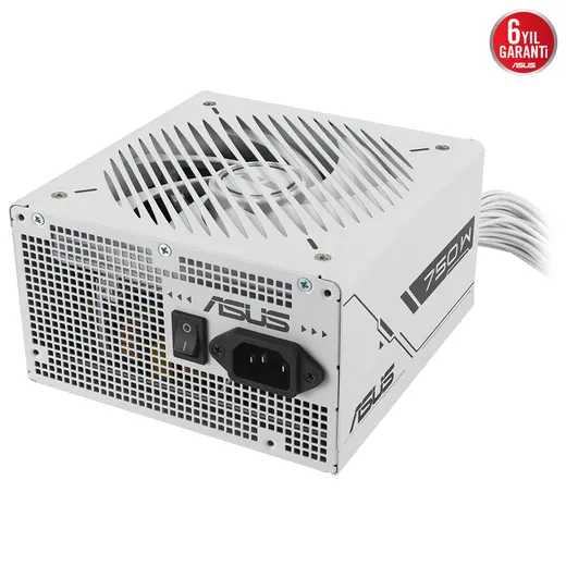 ASUS 750w 80+ Bronze PRIME 750B Power Supply Beyaz görseli 5