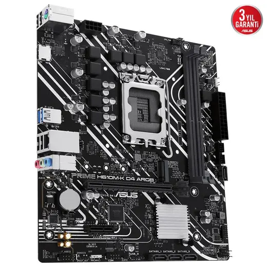 ASUS PRIME H610M-K D4 ARGB DDR4 3200MHZ 1XHDMI 1XM.2 USB 3.2 MATX 1700P (12. / 13. VE 14. NESİL İŞLEMCİ UYUMLU) görseli 3
