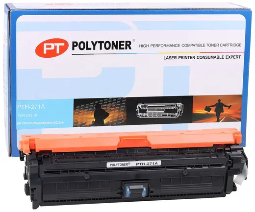 HP CE271A (650A) Polytoner Mavi CP5520-5525n-5525dn-5525xh (Reman)