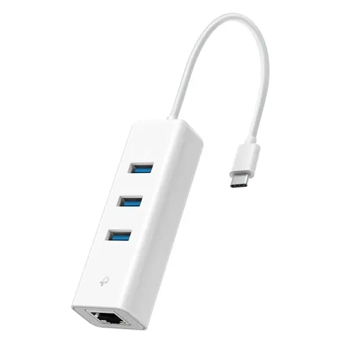 TP-Link UE330C USB 3.0 Type-C to with 3-Port USB3.0 Type-A Hub Network Adapter