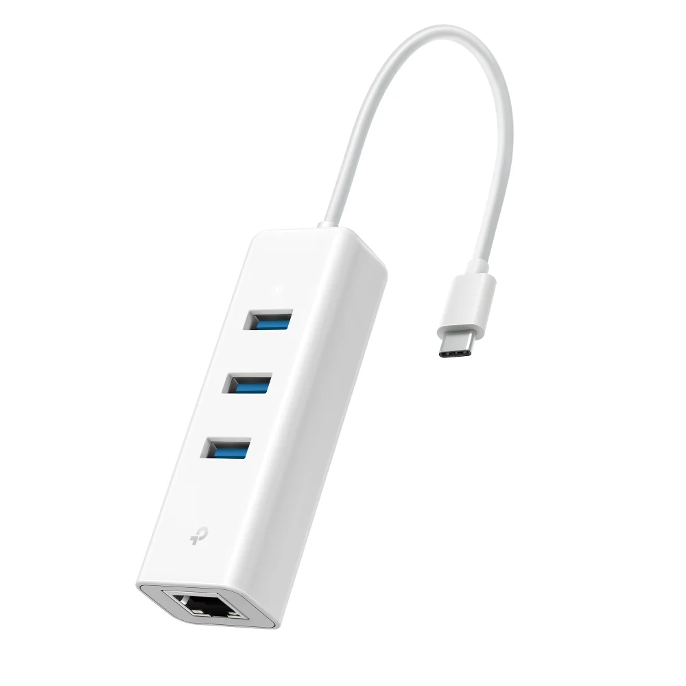 TP-Link UE330C USB 3.0 Type-C to with 3-Port USB3.0 Type-A Hub Network Adapter