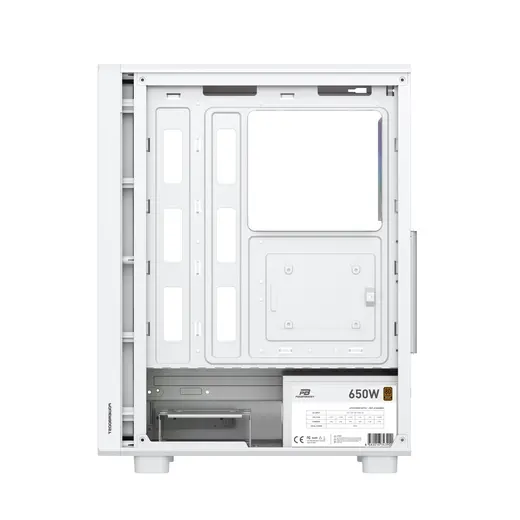 POWERBOOST 650W 80+ BRONZE PB-A5065W-650w 4-ARGB Fanlı Gaming Mid-Tower PC Kasası görseli 3