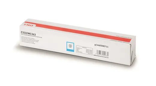 OKI C332 / MC363 3K Mavi (Cyan) Yüksek Kapasiteli Toner (46508711) görseli 1