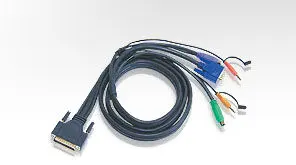 ATEN ATEN-2L-1703P PS/2 KVM (Keyboard/Video Monitor/Mouse) Switch İçin Kablo, 3 metre