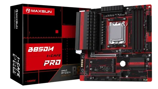 MAXUN B850M-M I-CAFE PRO DDR5 HDMI-DP PCIE 5.0 AM5 mATX görseli 5