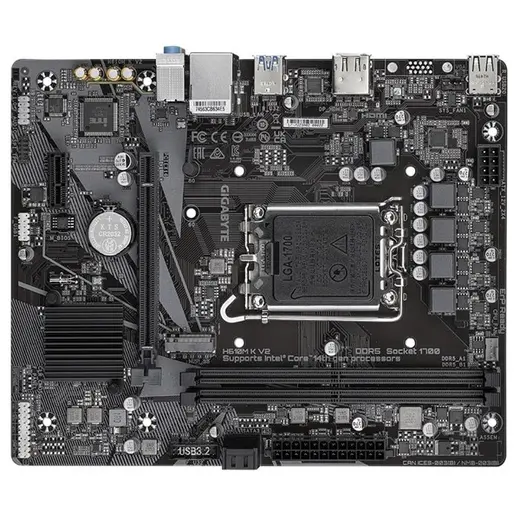 GIGABYTE H610M-K v2 DDR5 HDMI PCIe 16X v4.0 1700p mATX görseli 2