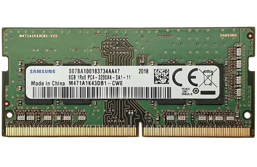 8 GB DDR4 3200MHz SAMSUNG 1.2V SODIMM KUTUSUZ (M471A1K43DB1-CWE)