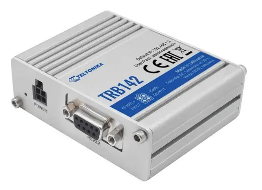TELTONIKA TE-TRB142 4G (LTE) Endüstriyel Gateway - Cat 1 (10/5 Mbps) - 1x SIM kart yuvası, 1x Radyo - 1x RS-232