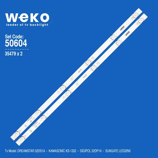 WKSET-5604 35479X2 MS-L1343 V2 2 ADET LED BAR