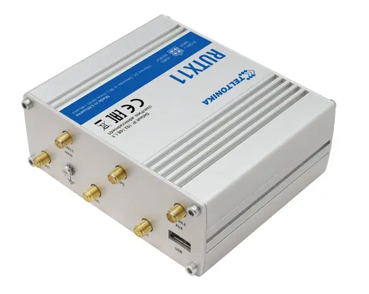 TELTONIKA TE-RUTX11 4G (LTE) Endüstriyel Router - Cat 6 (300/50 Mbps) - 2x SIM kart yuvası, 1x Radyo - GPS alternatif görünüm