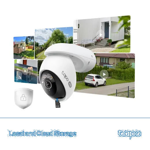 TP-LINK 8MP PTZ OutDoor Kablosuz Pan-Tilt IP Kamera Tapo Tapo C560WS görseli 2