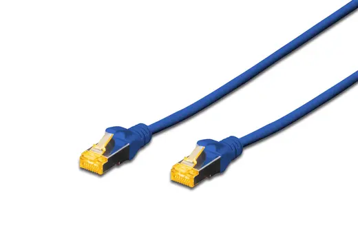 DIGITUS DK-1644-A-030/B CAT 6A S-FTP Patch Kablosu, LSZH, Cu, AWG 26/7, 3 metre, mavi renk