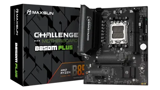 MAXUN CHALLENGER B850M-M PLUS WIFI DDR5 HDMI-DP PCIE 5.0 AM5 mATX görseli 4